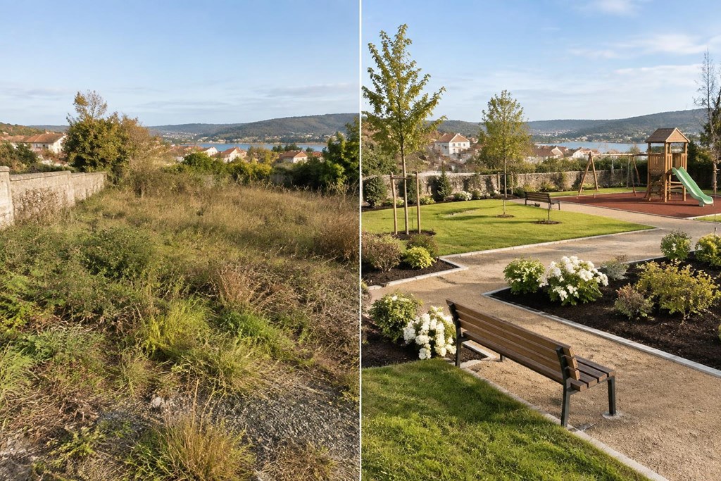 ¿Cómo transformar un terreno baldío en un jardín funcional?