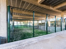 Preparación pista de padel