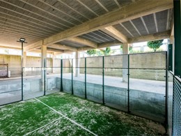 Preparación pista de padel