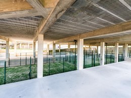 Preparación pista de padel