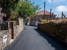 Reasfaltado pista de Pazos de Borbén