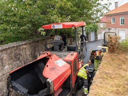 Reasfaltado pista de Pazos de Borbén