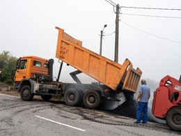 Reasfaltado pista de Pazos de Borbén